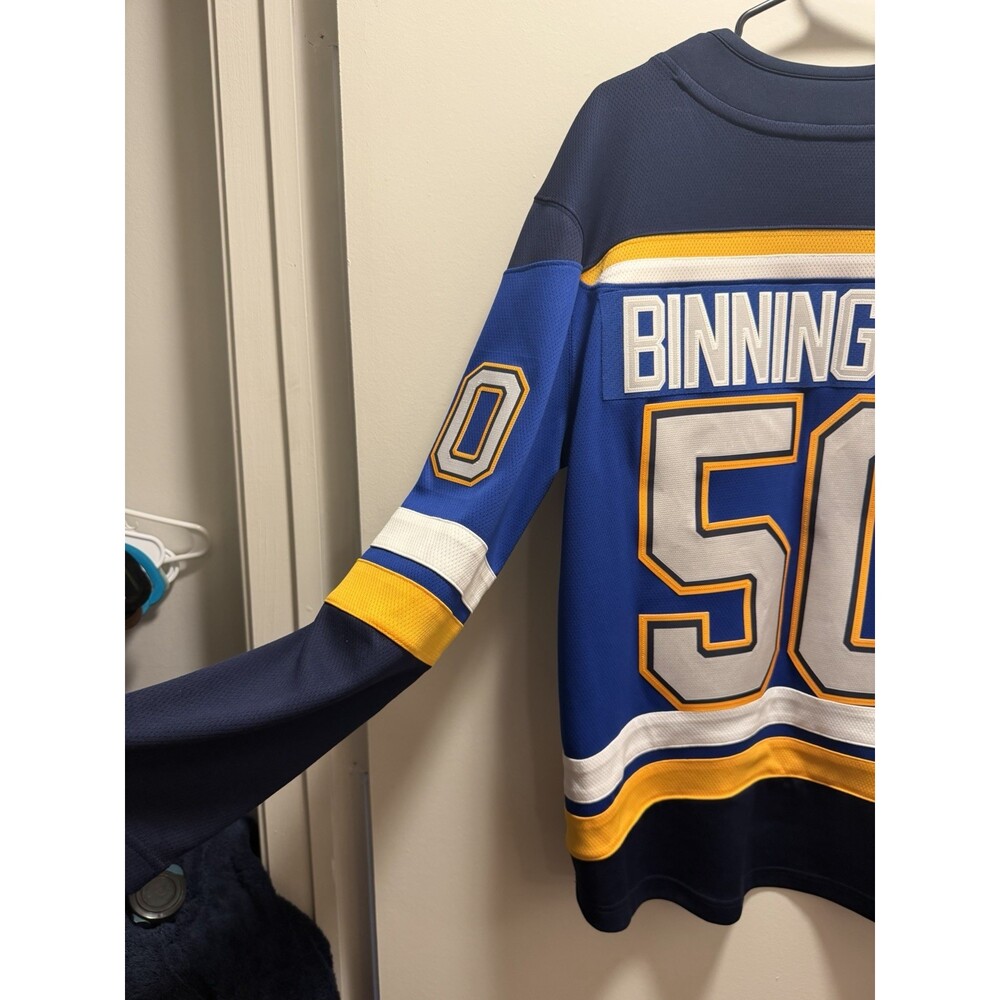 Jordan Binnington #50 Fanatics Men’s Authentic “Home” Alternate Jersey - Small - Picture 8 of 9
